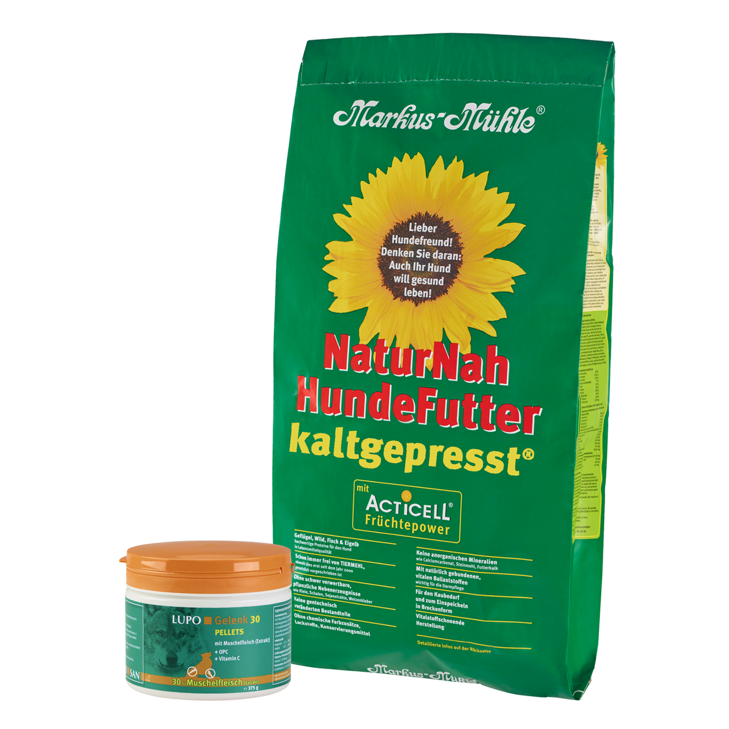Bestseller-Paket Markus-Mühle NaturNah 15 kg + LUPO Gelenk 30 375 g
