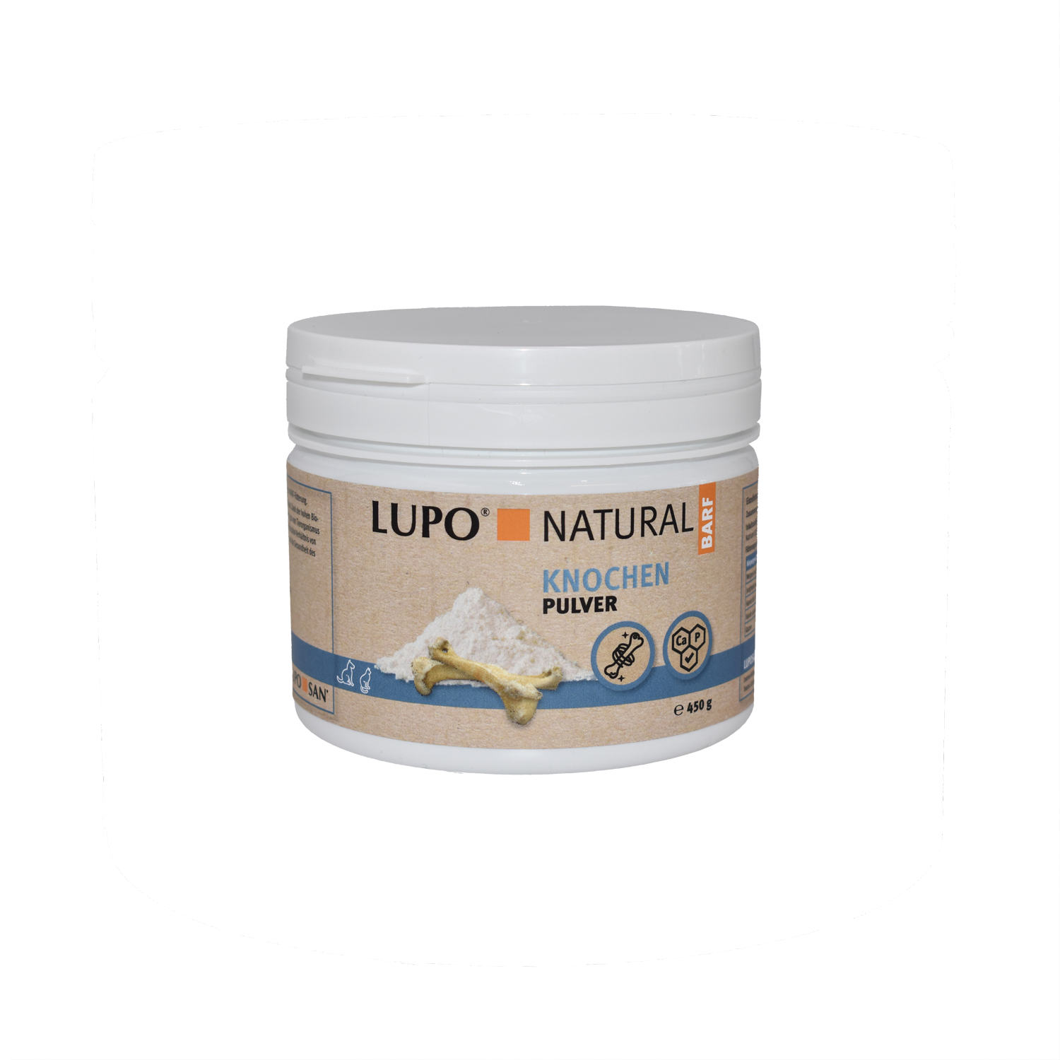 LUPO NATURAL BARF Knochen Pulver 450 g 