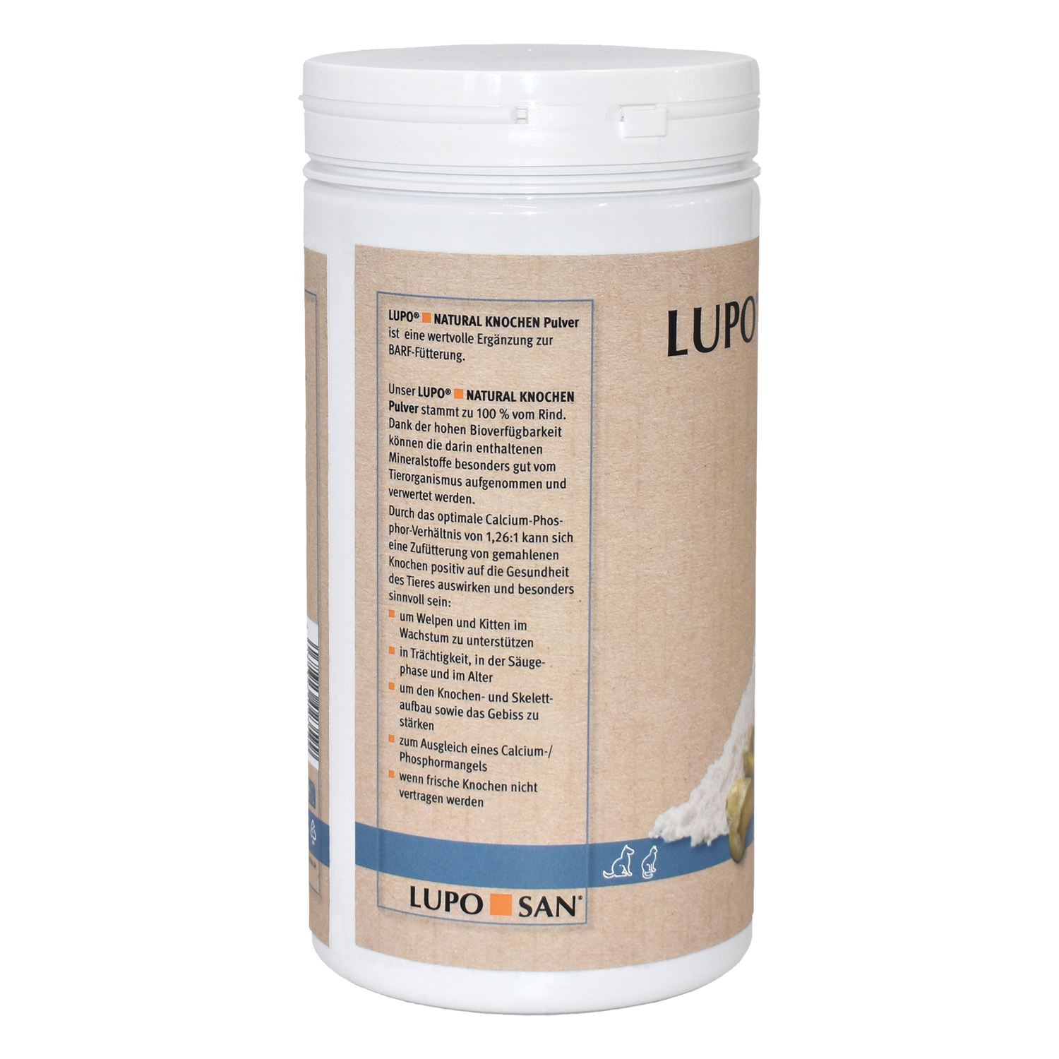 LUPO NATURAL BARF Knochen Pulver 1200 g