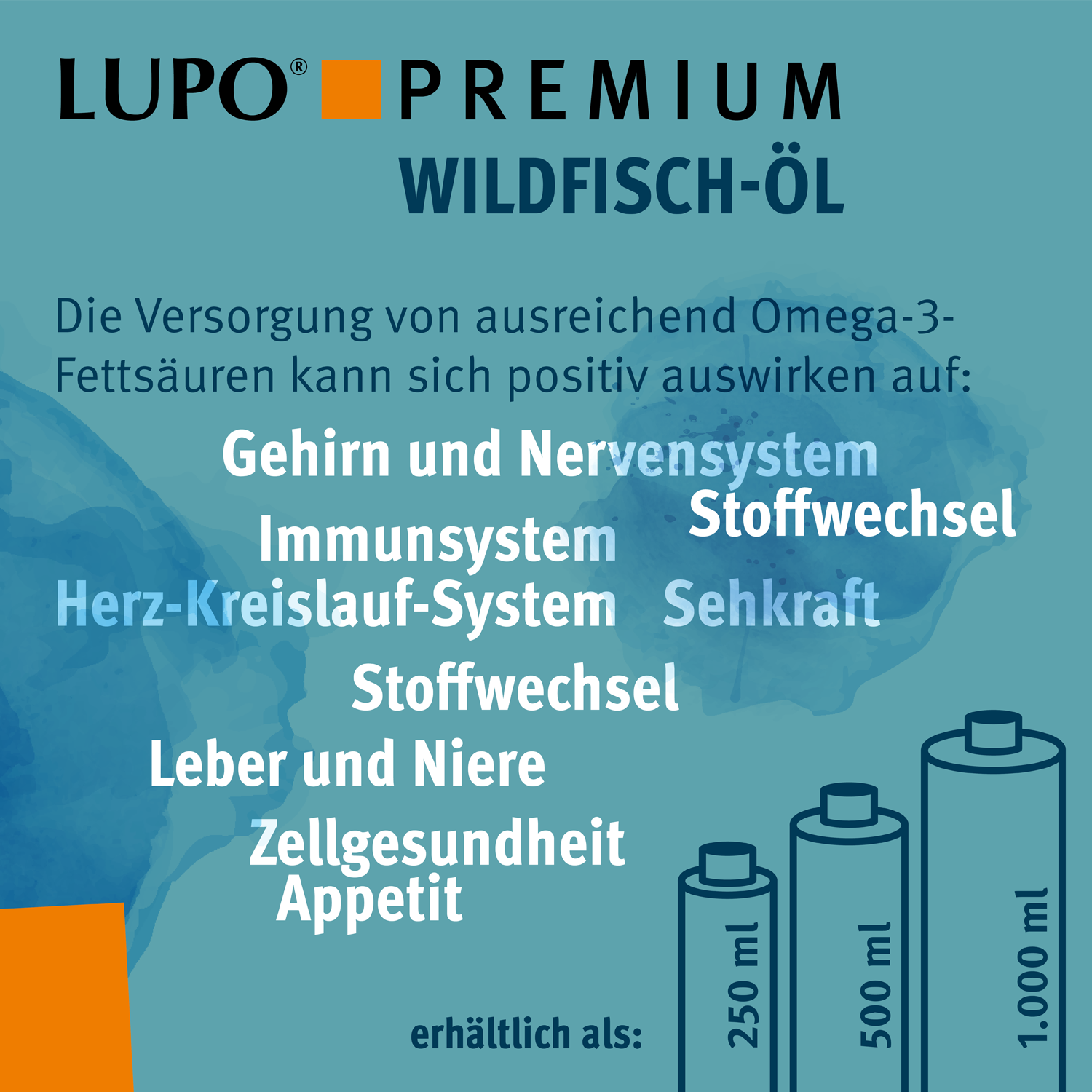 LUPO Premium Wildfisch-Öl 250 ml