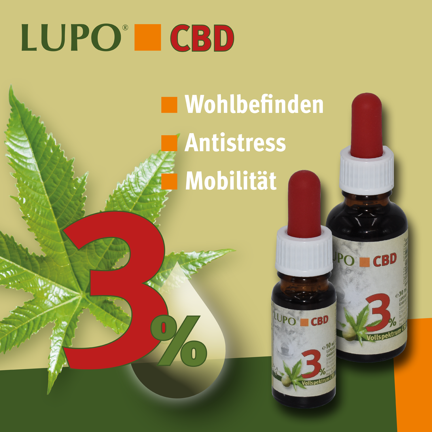 LUPO CBD Vollspektrum 3% - 0,0 % THC 30ml